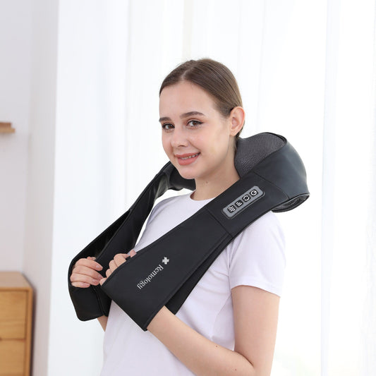 Heated Shiatsu Neck Massager 4D Deep Tissue Kneading with Heat for Full Body Relief