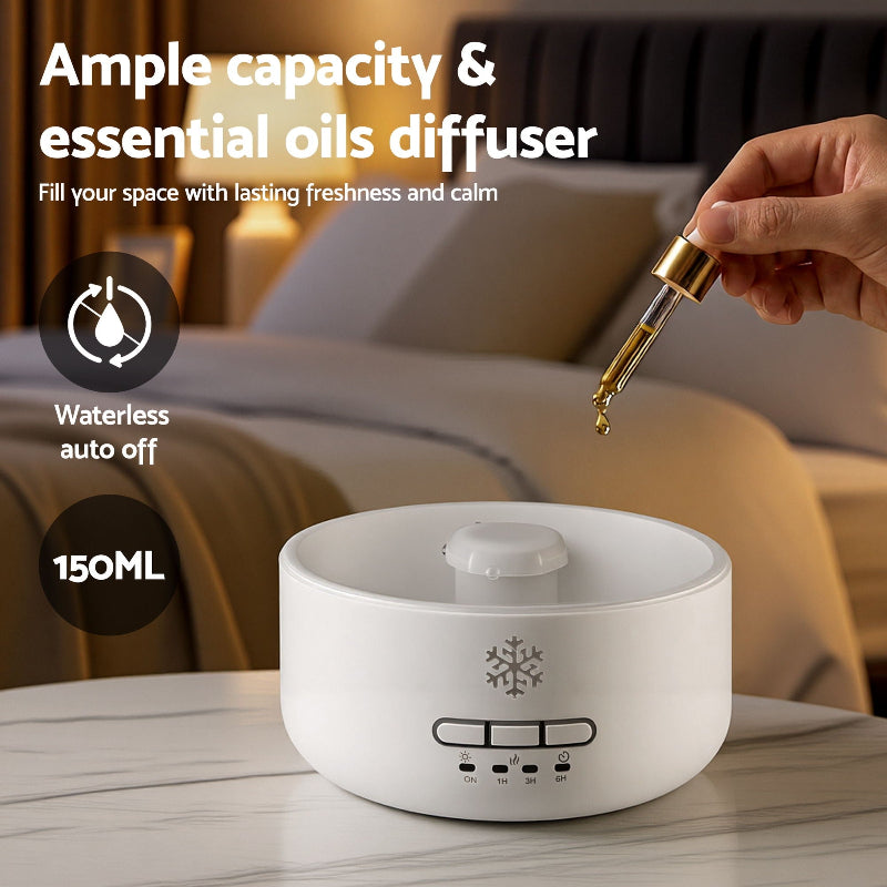 Salt Rock Aroma Diffuser 150ml Humidifier Purifier with LED Colours