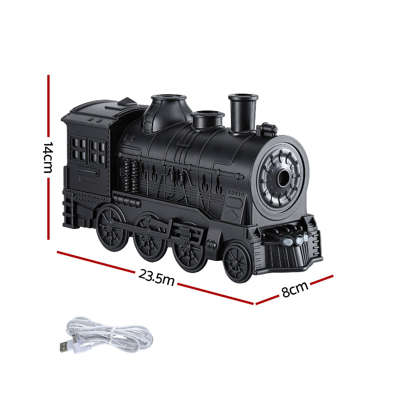 Vintage Train Aroma Diffuser 300ml Humidifier with LED Lights and Timer