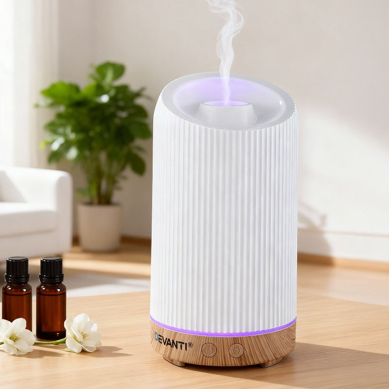 Ultrasonic Aroma Diffuser 200ml with Mist Modes and LED Lighting