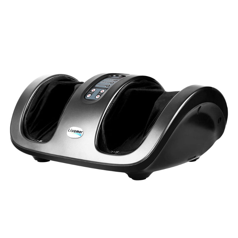 Grey Foot Massager Shiatsu Electric Roller Kneading Foot & Leg Massager Pain Relief