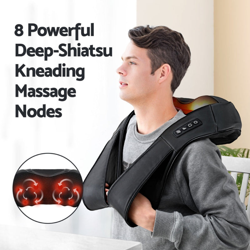 Neck Massager Shiatsu Heated Deep Tissue Shoulder & Neck Massager