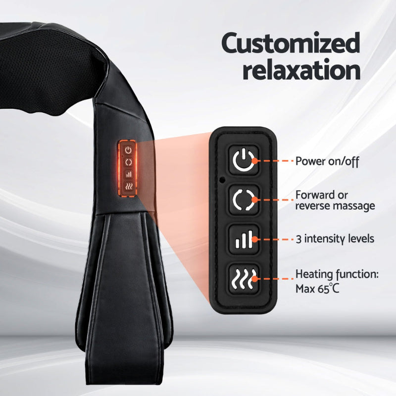 Neck Massager Shiatsu Heated Deep Tissue Shoulder & Neck Massager