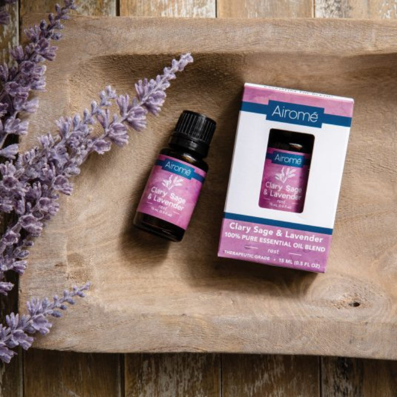 Clary Sage Lavender Essential Oil Blend for Sleep, Calm and Relaxation