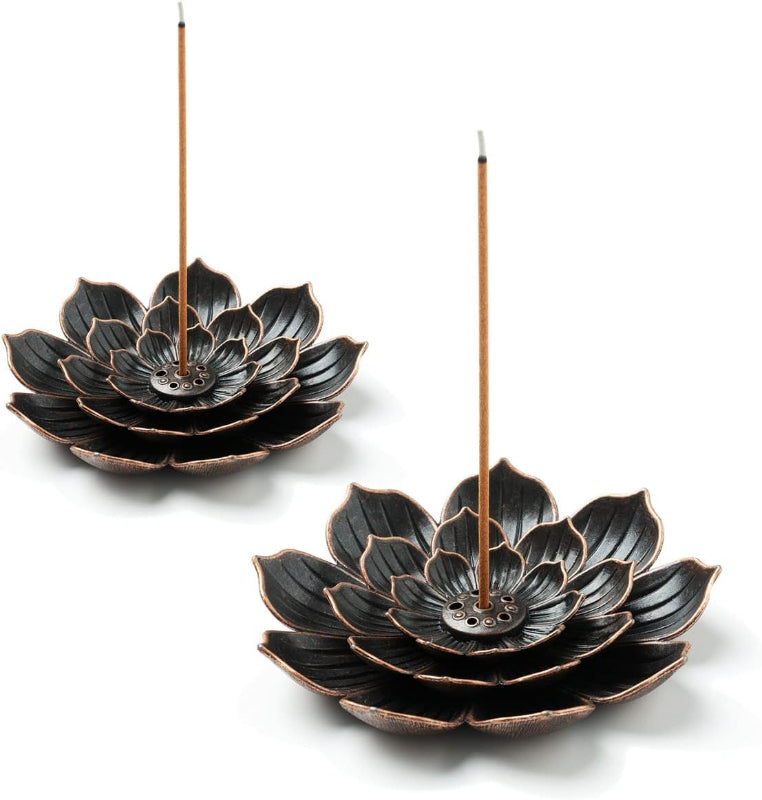 Aromatherapy Incense Holder Zinc Alloy Multi Hole Burner for Home Yoga Meditation