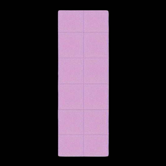Compact Foldable Yoga Mat Purple 30x30x6cm Portable 6‑Fold Eco‑Friendly TPE Mat for Travel
