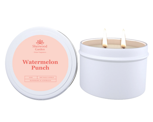 Watermelon Punch Soy Candle 165g Handmade Fruity Citrus Scent