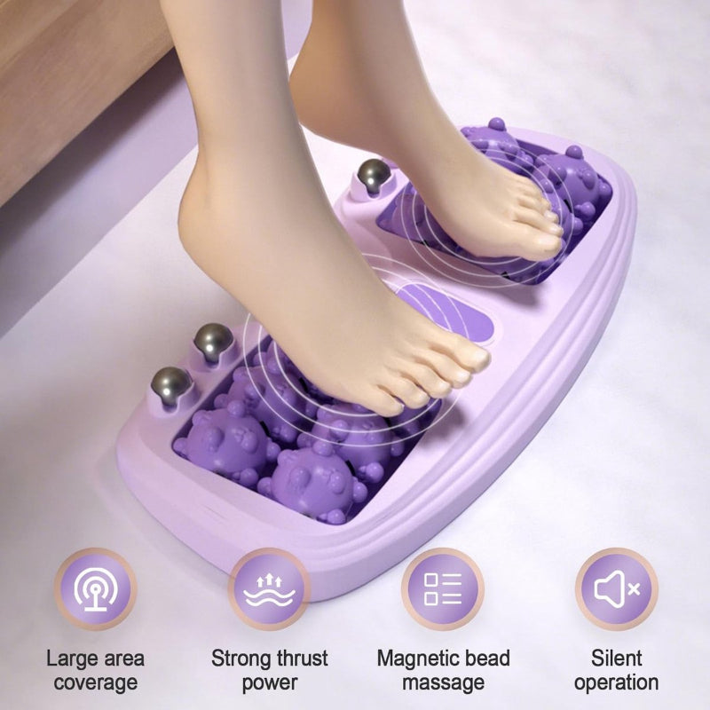 Double Foot Massage Roller Reflexology Massager for Plantar Fasciitis Pain Relief & Circulation