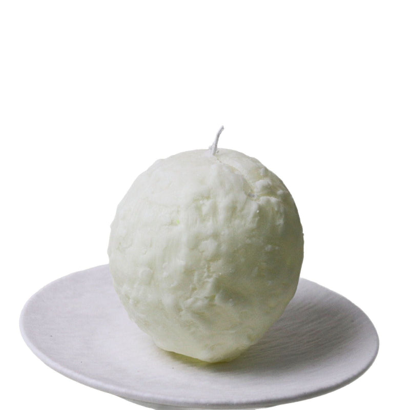 Handcrafted Spiral Soy Candle White Natural Wax Minimalist Home Decor
