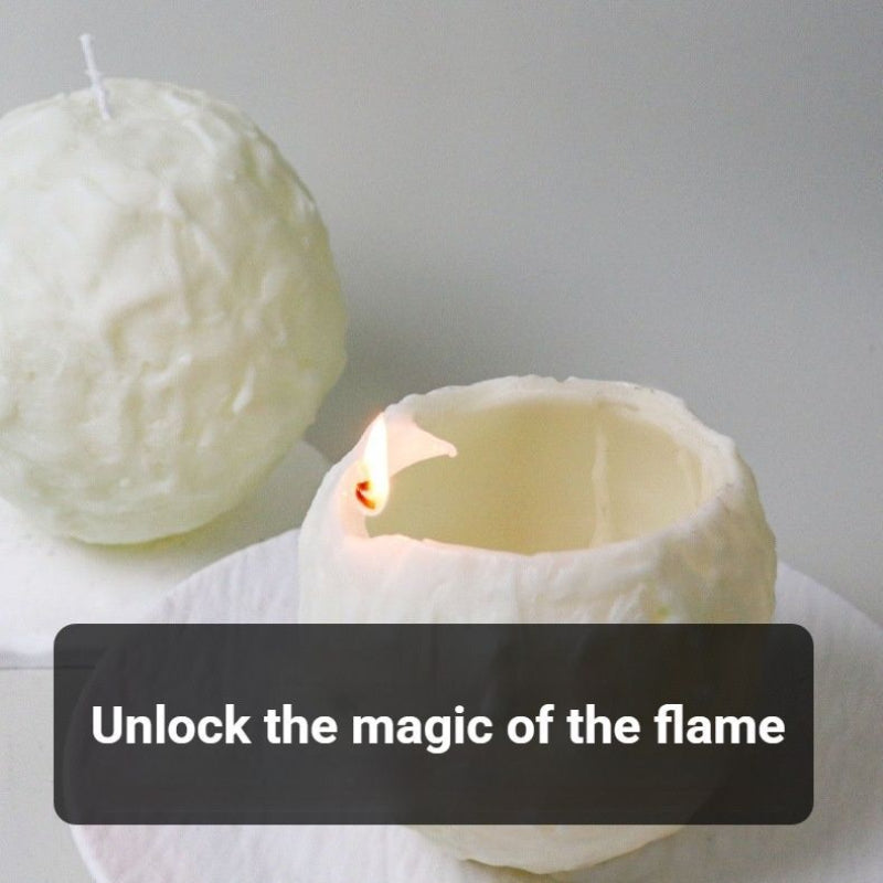 Handcrafted Spiral Soy Candle White Natural Wax Minimalist Home Decor