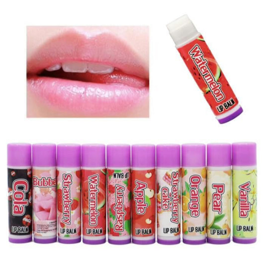 10 Pack Lip Balm Set Mixed Scents Softening Moisturising Multi Color Lip Care