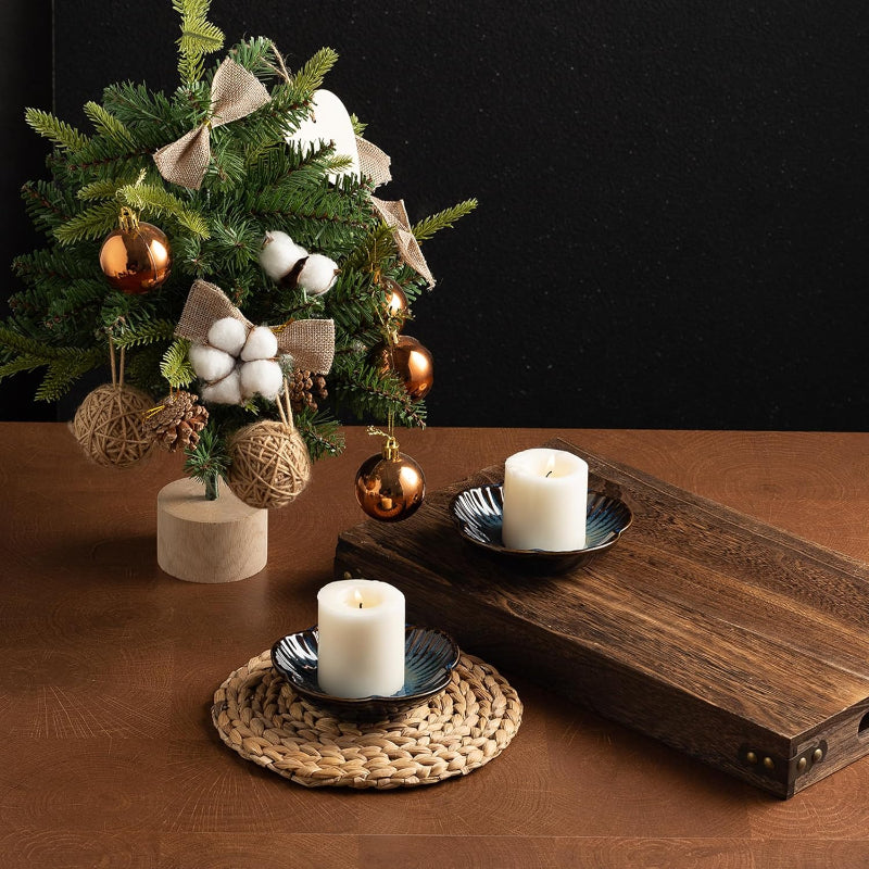 Ceramic Candle Holder Blue