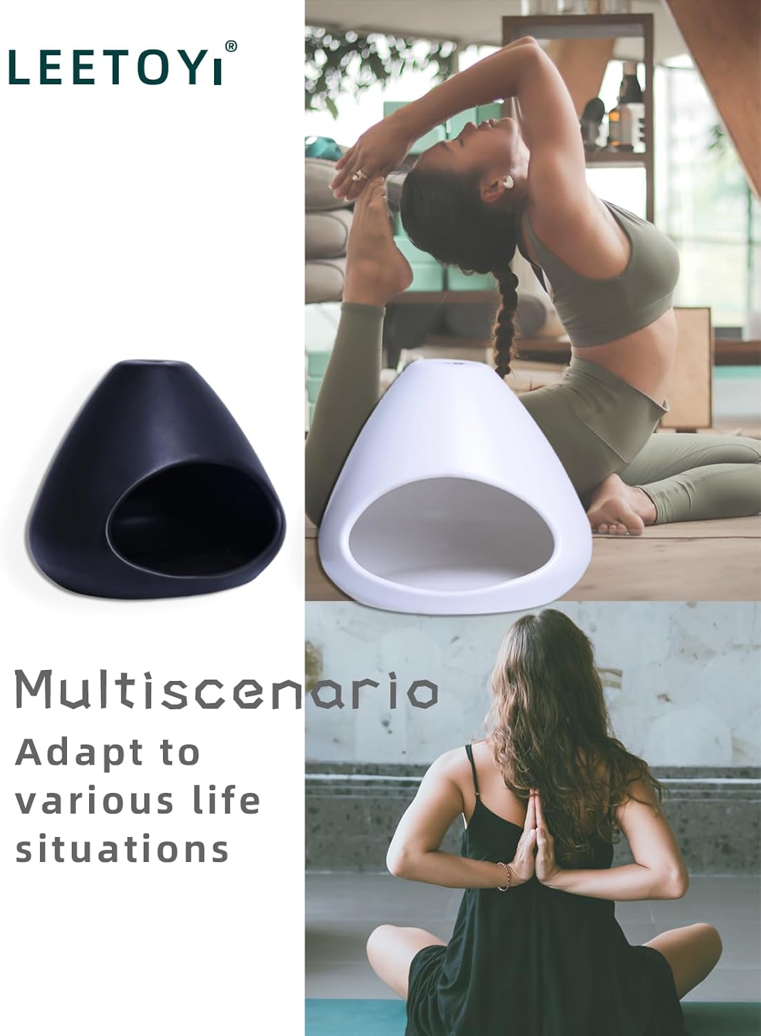 White Ceramic Incense Burner Palo Santo Holder for Meditation Yoga Energy Cleansing