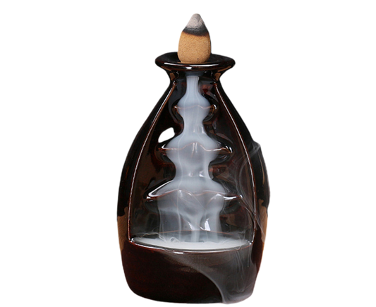 Ceramic Waterfall Backflow Incense Burners Holder Censer Diffuser Home Decor-2#
