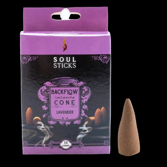 Lavender Backflow Incense 10pk Soul Sticks for Meditation Calm Cleansing
