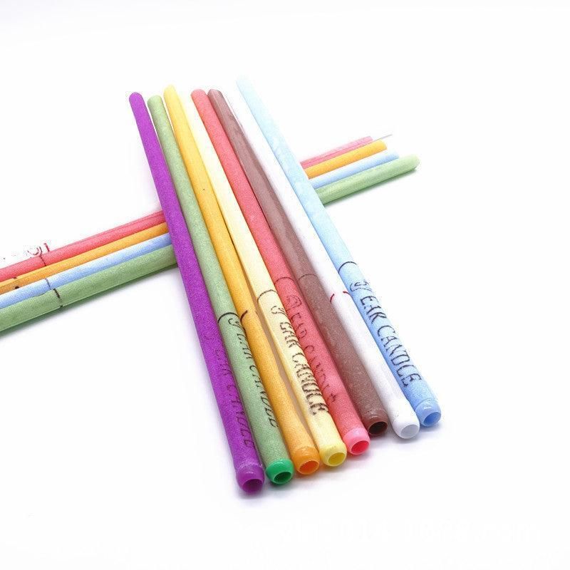 16PCS Scented Ear Candles Aromatherapy Wax Relaxation Set – 8 Colours with Filter Plug