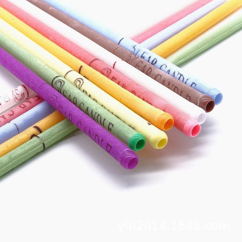 16PCS Scented Ear Candles Aromatherapy Wax Relaxation Set – 8 Colours with Filter Plug