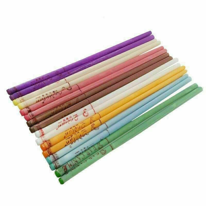 16PCS Scented Ear Candles Aromatherapy Wax Relaxation Set – 8 Colours with Filter Plug