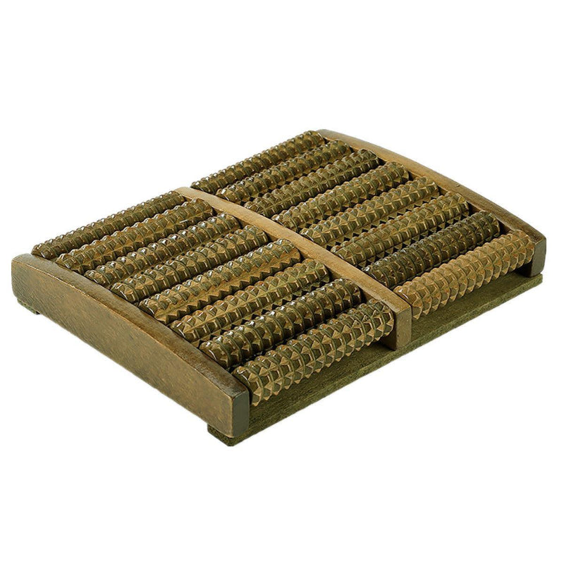 Wooden Foot Massager Roller Acupressure Reflexology for Foot Pain & Plantar Fasciitis Relief