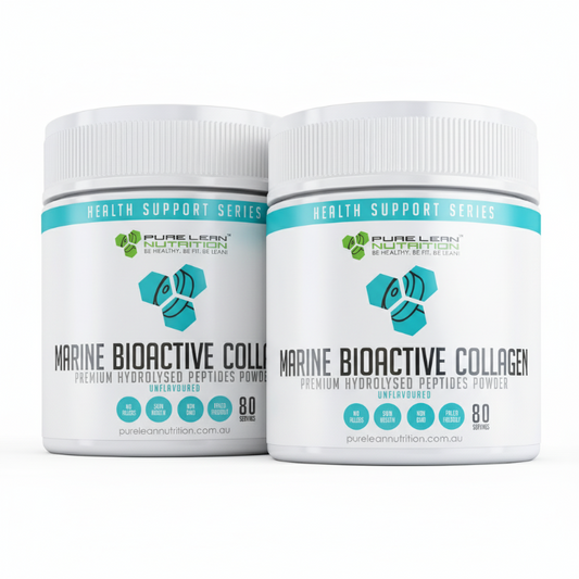 Marine Collagen Bioactive Peptides Powder 160 Servings Beauty Glow Skin Hair Nails 2 Pack