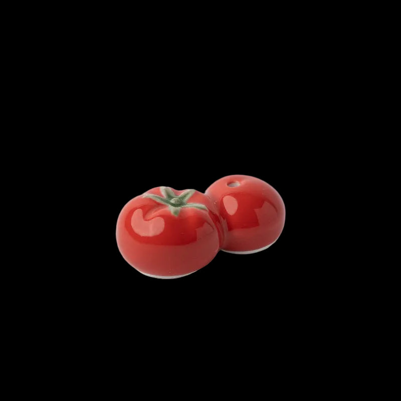 Novelty Red Tomato Incense Holder Gift for Home Decor and Aromatherapy