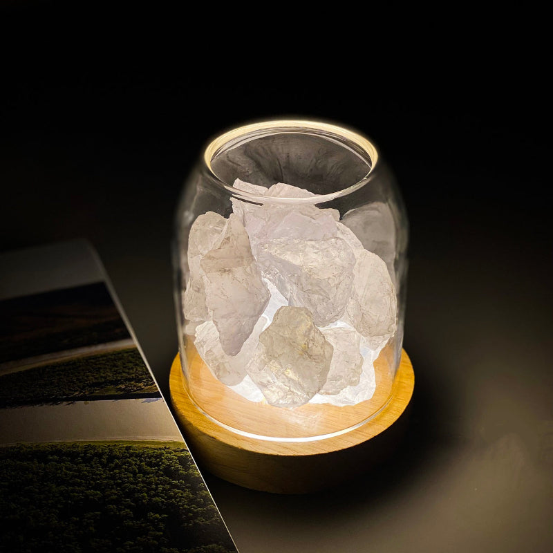 Waterless Crystal Diffuser – Pure Essential Oil Diffusion with - Clear Quartz