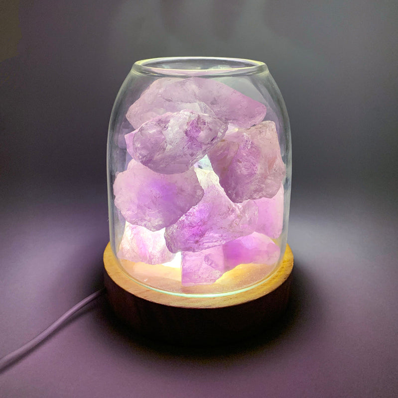 Waterless Crystal Diffuser – Pure Essential Oil Diffusion with Amethyst