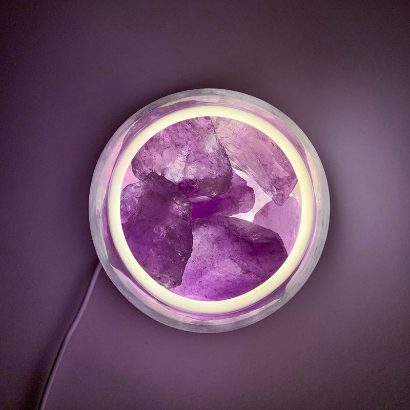 Waterless Crystal Diffuser – Pure Essential Oil Diffusion with Amethyst