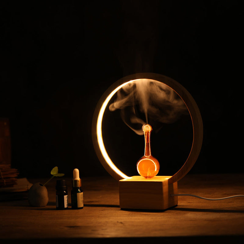 Pure Essential Oil Nebuliser – Waterless Diffuser with LED Ring Light