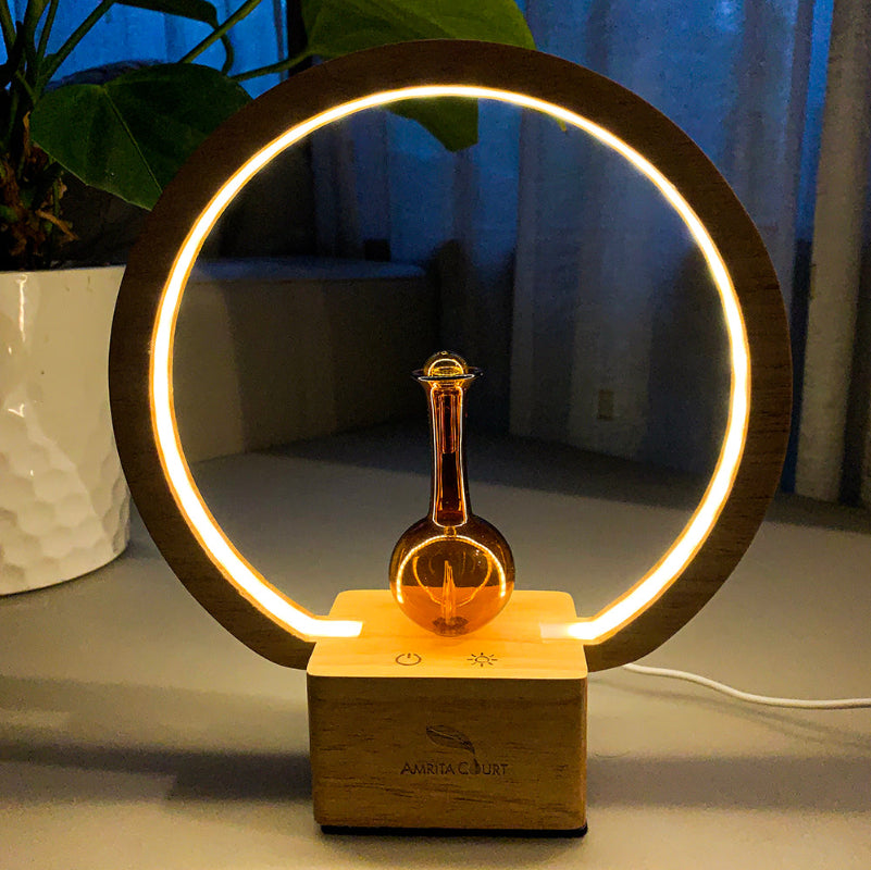 Pure Essential Oil Nebuliser – Waterless Diffuser with LED Ring Light