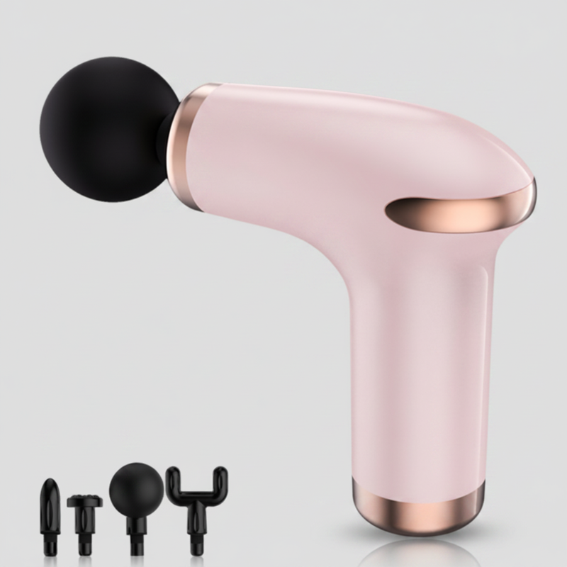 Pink Massage Gun Deep Tissue Percussion Massager for Muscle Recovery
