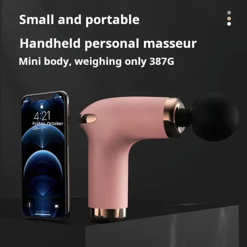 Pink Massage Gun Deep Tissue Percussion Massager for Muscle Recovery