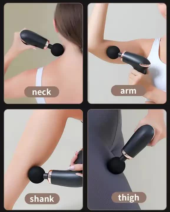 Pink Massage Gun Deep Tissue Percussion Massager for Muscle Recovery
