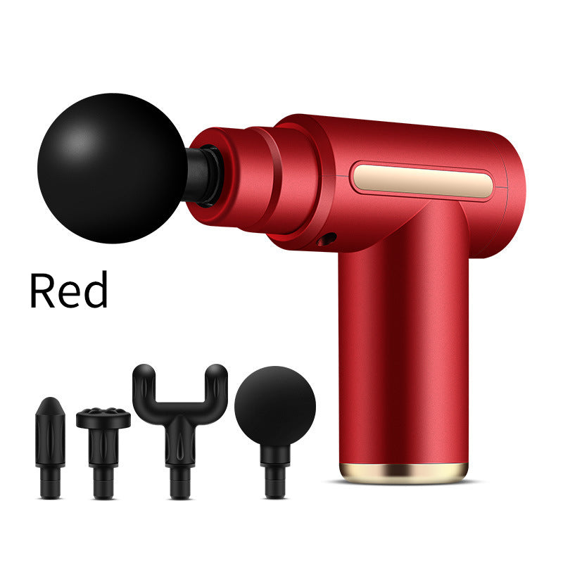 Red Massage Gun Deep Tissue Percussion Massager for Muscle Recovery & Pain Relief