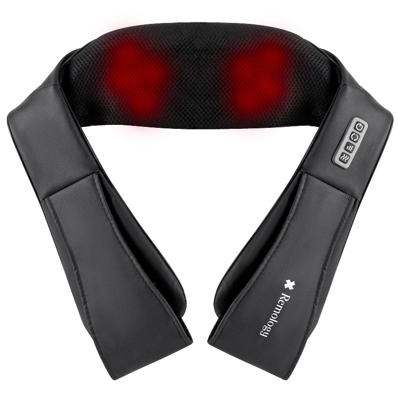 Heated Shiatsu Neck Massager 4D Deep Tissue Kneading with Heat for Full Body Relief