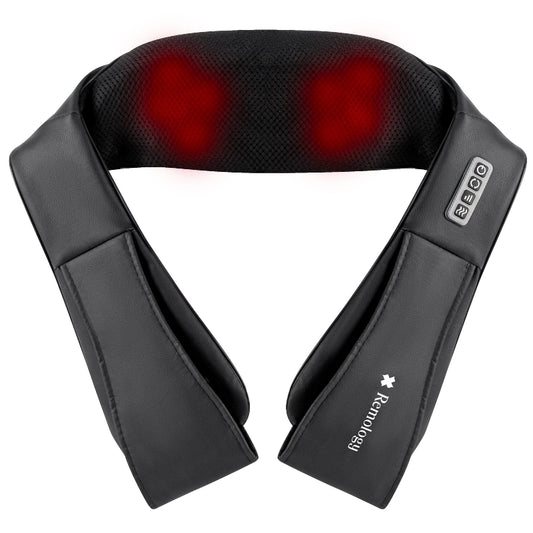 Heated Shiatsu Neck Massager 4D Deep Tissue Kneading with Heat for Full Body Relief