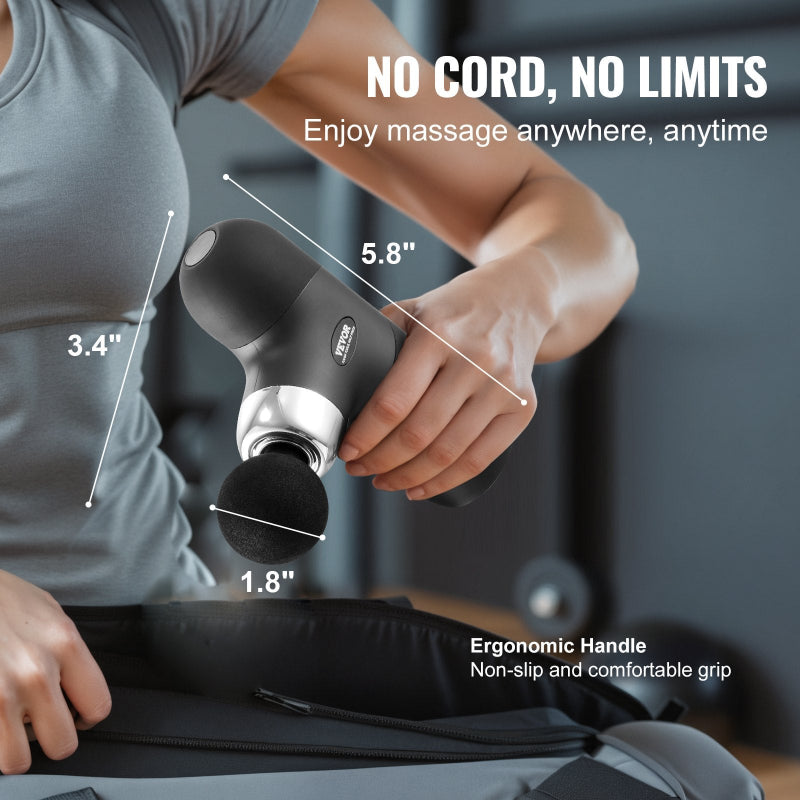 Mini Massage Gun Deep Tissue Percussion Massager 4 Speed Portable Muscle Recovery