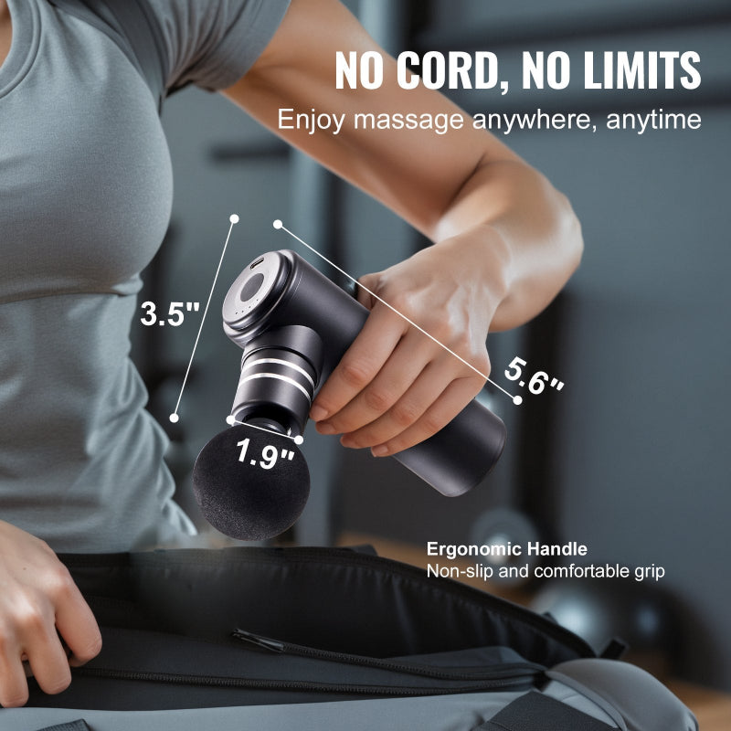 Massage Gun Deep Tissue Percussion Massager 4 Speed Brushless Motor Muscle Recovery