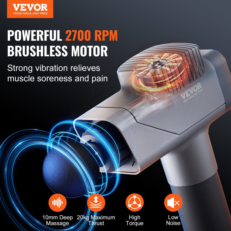 Mini Massage Gun Deep Tissue Percussion Massager 4 Speed Portable Muscle Recovery