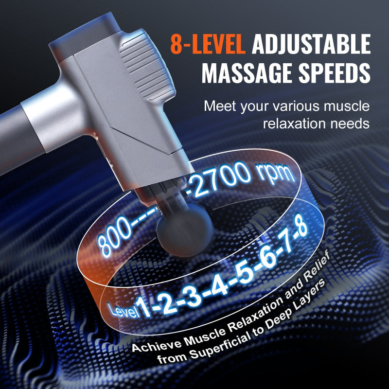 Mini Massage Gun Deep Tissue Percussion Massager 4 Speed Portable Muscle Recovery
