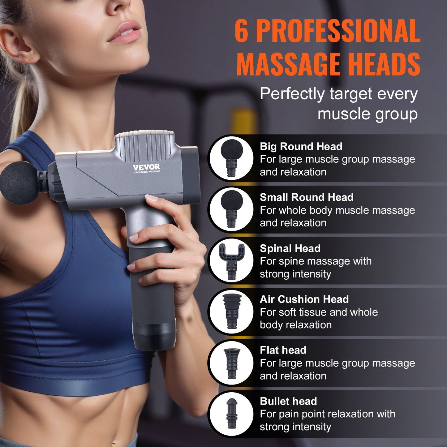 Mini Massage Gun Deep Tissue Percussion Massager 4 Speed Portable Muscle Recovery