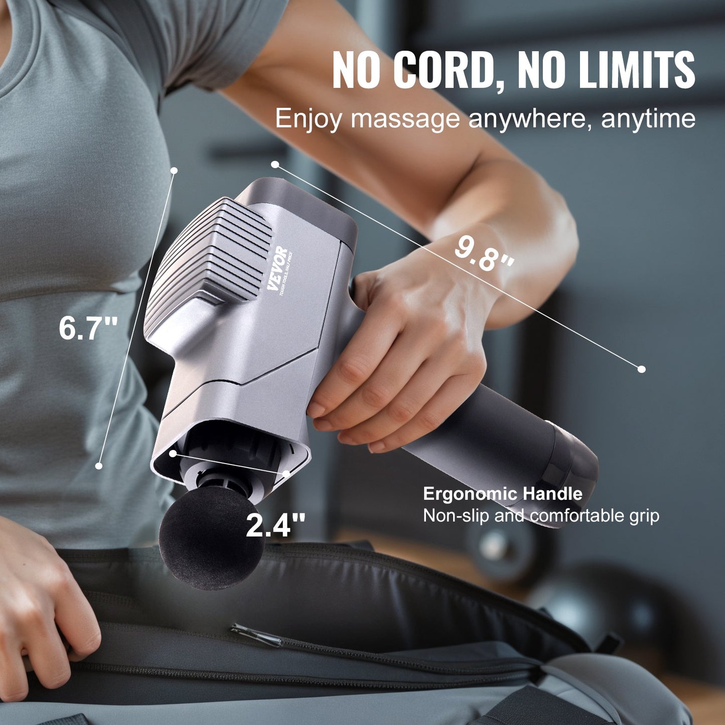 Mini Massage Gun Deep Tissue Percussion Massager 4 Speed Portable Muscle Recovery